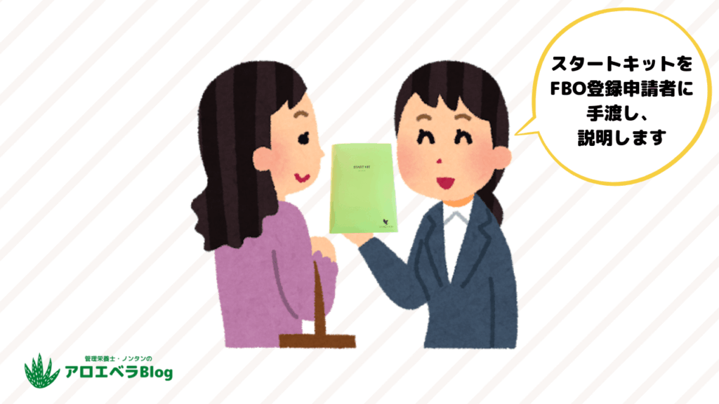 本来は「手渡し」するスタートキット